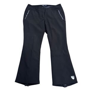 GUC Killtec Women's Black Ski Pants Size 16 Fleece Lined Snow Trousers
